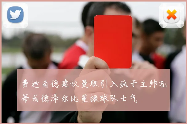 费迪南德建议曼联引入疯子主帅孔蒂或德泽尔比重振球队士气